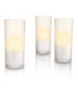 CandleLights hvid 3-pak
