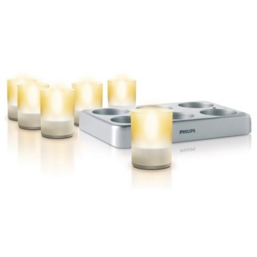 Philips IMAGEO TeaLights White 6 set  69126/60/46
