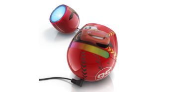 Micro Cars red LED Table lamp