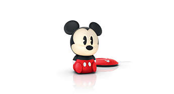 Mickey black LED SoftPal Portable light friend