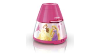 Princess pink LED 2-in-1 Projector and night light