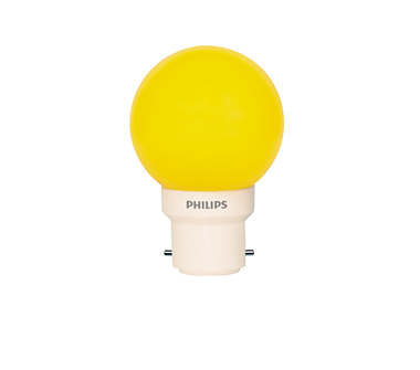 0.5W (15W) B22 Cap Yellow Bulb