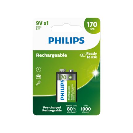 Philips  Wiederaufladbarer Akku 9 V 9VB1A17/10