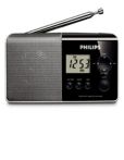 Transportabel radio med digitalt display