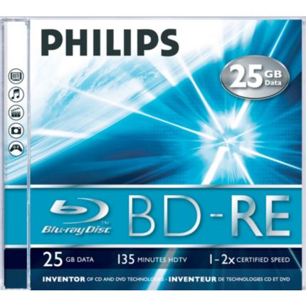 Philips  Płyta BD-RE Jednowarstwowa 25 GB / 135 min. BE2S2J01F/00