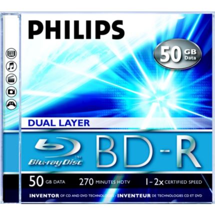 Philips  BD-R 50GB/270min διπλής στρώσης BR5S2J01F/00