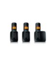BeNear Conjunto de 3 microteléfonos inalámbricos serie 1000, negro