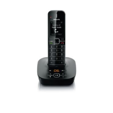 Philips  Безжичен телефон с телефонен секретар серия 4000 CD4851B/HR