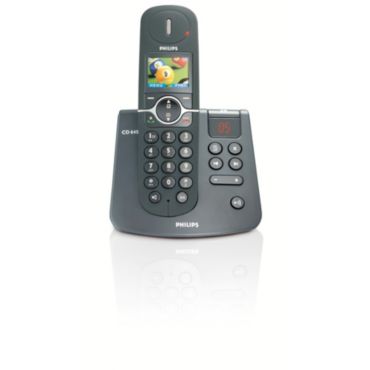 Philips  Telefone s/fio c/ secretária eletrônica  CD6451B/57