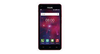 Смартфон V377 с WCDMA/GSM, черный с красным