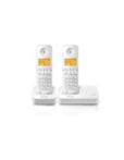 Teléfono inalámbrico D200 doble blanco