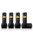 Téléphone sans fil D205 Quattro, noir