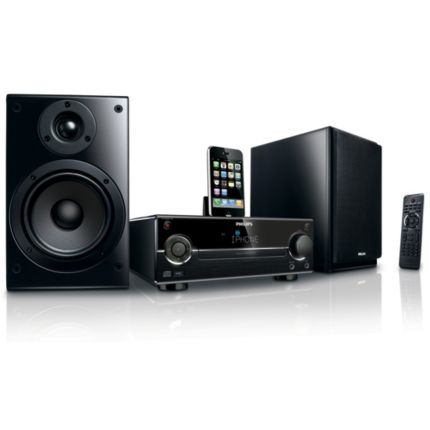 Philips  Komponenten-HiFi-Microsystem Docking-Station für iPhone/iPod DCM713/12