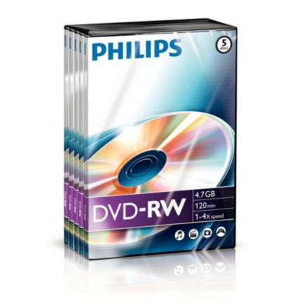 Philips  DVD-RW 4,7 GB/120 min DN4S4T05F/00