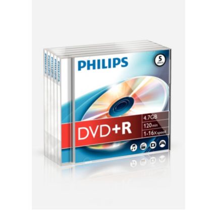 Philips  DVD+R 4,7 Go/120 min DR4S6J05F/00