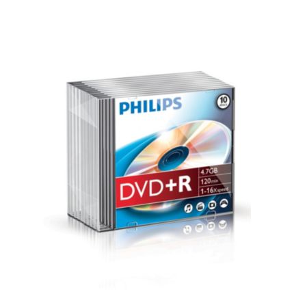Philips  DVD+R 4,7 Go/120 min DR4S6S10F/00
