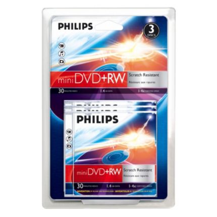 Philips  DVD+RW 1,4 GB/30 Min. DW1S4J03F/00