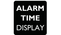 Функция Alarm Time Display показывает установленное время срабатывания