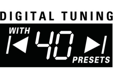 Digitaalinen viritys (40 muistipaikkaa)