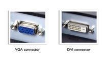 De to indgange kan modtage både analoge VGA-signaler og digitale DVI-signaler