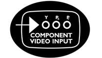 Component Video Input for top quality playback
