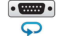 Monitor is network controllable for remote management Monitor is network controllable for remote management