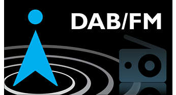 Съвместим с DAB и FM за най-добро възприемане на радио сигнала