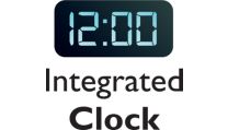 Integrated clock display with wake-up and message alarm