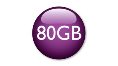 Harde schijf van 80 GB/1500 CD's