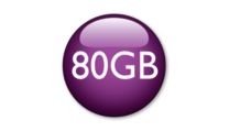 Disque dur de 80 Go pour stocker et écouter jusqu'à 1 500 CD