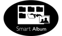 Skapa album, bildspel och organisera dina foton