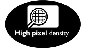 Affichage à haute densité de pixels pour des photos nettes et détaillées