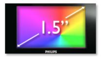 Écran couleur 1,5 pouce pour une simplicité de navigation et d'affichage des photos