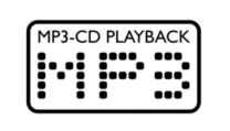 Reproduz música de CD MP3, CD e CD-RW