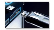 USB connection for photo and music playback from USB devices