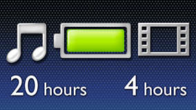 20-hour music or 4-hour video