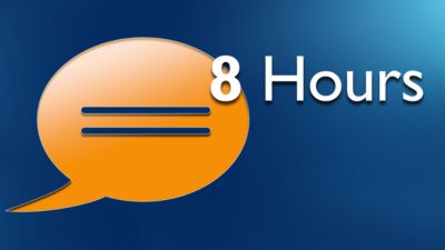 Up to 8 hours talk time