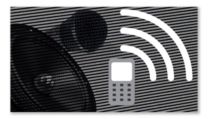 Microfone e caixas acústicas embutidas para chamadas viva-voz de telefone celular