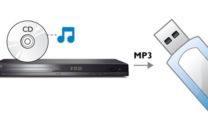 One-touch MP3 creation directly from CDs onto USB sticks