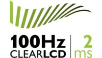 Mükemmel hareket netliği için 100Hz Clear LCD 2ms performans