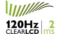 120Hz Clear LCD, 2ms performance for superb motion sharpness