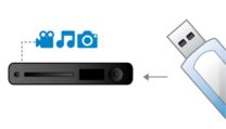 Připojení USB Media pro přehrávání médií z jednotek USB Flash