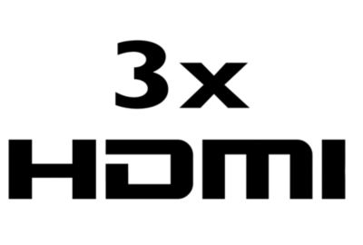 Três entradas HDMI