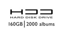 160 GB hard disk to store up to 2000 CDs