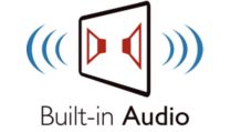 Built in stereo audio for multimedia experience