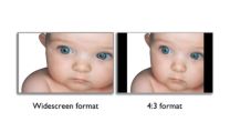 Easy picture format control switching in wide and <br />4:3 format