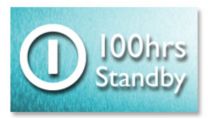 Jusqu'à 100 heures d'autonomie en veille*