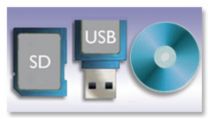 Visualizzazione diretta da scheda di memoria, dispositivo USB, DVD e CD