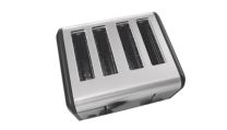 Permet de griller 2 tranches indépendamment, ou 4 tranches en même temps