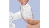 Soft massage cushions trigger natural let-down,
            like baby